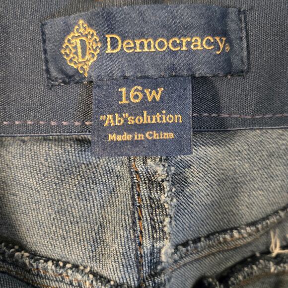 Vintage Y2K Democracy 16W  Blue Classic Bootcut Jeans [0452] - Picture 6 of 10